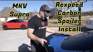 Supra MKV Rexpeed Carbon Spoiler Install