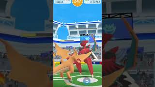 Mega charizard Y vs scizor raid battle in Pokémon Go || #pokemongo #battle #legendary #charizard