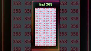 find 368 #shorts