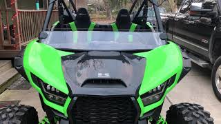 Super ATV half windshield review for Kawasaki KRX 1000