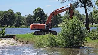 2024-07-03 - Faribault Woolen Mill Dam failure and subsequent patching