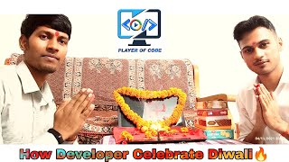 🔥How Developer Celebrate Diwali💥 || Worship to Our Weapon #playerofcode