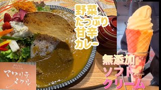 東北No.1ソフトクリーム！　温活サロン&gallerycafeマワリテメクル　重ね煮カレー　岩手県北上市江釣子