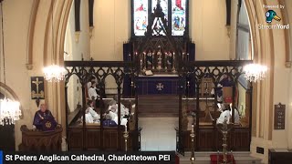 St. Peter's Anglican Cathedral, Charlottetown. First Sunday in Lent, Feb 18, 2024