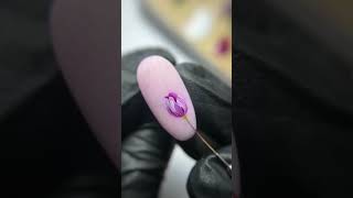 3D flower nail art | 2D nail art idea | easy nail art | unique nail art idea#shorts #viral #trending