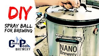 Build a DIY spray ball for cleaning your homebrew brewing gear