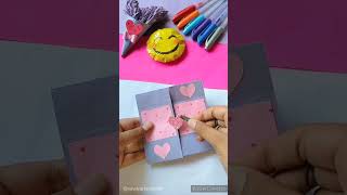 Cute endless love card 🥰🩷 #diy #love #craft #shorts #newlyartandcraft