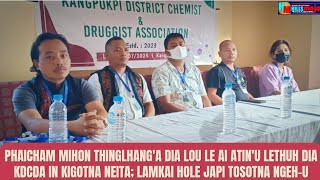 Meilhei ten Thinglhanga dia Lou le Ai atin'u Lethuh dia KDCDA kigota | Lamkai hole Japi Tosot Ngeh'u