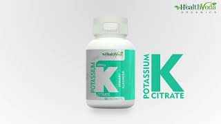 Support Nerve, Muscle, Joint & Bone Health | Health Veda Organics Potassium Citrate Supplements