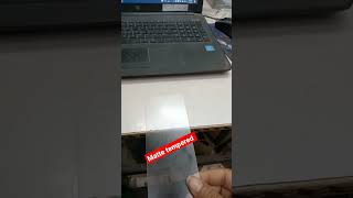 Matte tempered glass