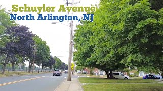 Walking on Schuyler Avenue in North Arlington, NJ | Kearny, NJ near the border of N.A. to Carrie Rd