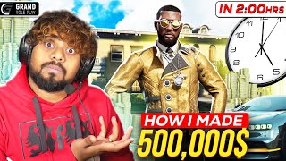 How I Made 500,000$ In 2 Hours | Money Earning Challenge & Guide | Sahara YT