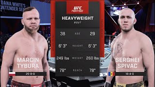 UFC Vegas 95: Tybura vs Spivac (UFC 5 Simulation)