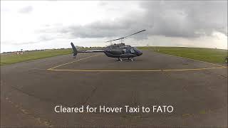 Jetranger Helicopter Startup and Taxi to FATO