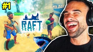 MEJORES MOMENTOS de ILLOJUAN, GUILLE y ELBOKERON en Raft 🚣 [DIA #1]