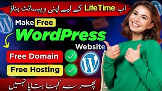 how to make a website with Free Domain & Free Hosting - wordpress tutorial for beginners