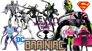 Every DC Multiverse McFarlane Toys Brainiac Comparison List Page Punchers Platinum Super Powers