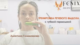 Тренировка речевого выдоха с гармошкой Алевтина Галимзянова