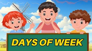 Days  Of The Week Nursery Rhyme | Nursery Rhymes & Kids Songs | Rhyme Time Kids