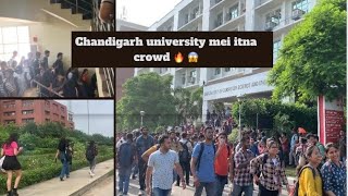 Chandigarh university campus | student crowd started 🔥😱 | Vlog 46