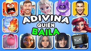 ¡ADIVINA QUIÉN BAILA!😀¿Quién Baila Mejor?💃🔥Wednesday💙Elsa😍Disney Moana 2💚M3gan❤️Ember Y Wade💧🔥