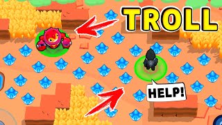 Тик ТРОЛЛЬ vs Ворон НУБ !! Смешные Моменты Brawl Stars #69