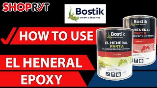 HOW TO USE BOSTIK EL HENERAL (All-Purpose Epoxy 2 Component)