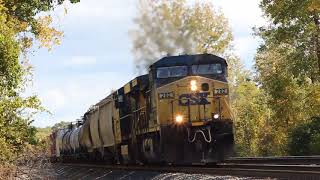 CSX general manifest with old CW44 and ES40DC!