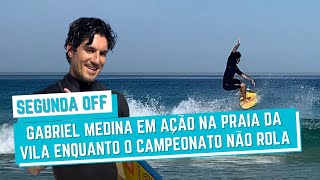 GABRIEL MEDINA TREINA PELA MANHÃ NAS MAROLAS DA PRAIA DA VILA EM SAQUAREMA!