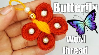 superb hand embroidery wool thread butterfly #vickybahigamer @w_sfashion9443