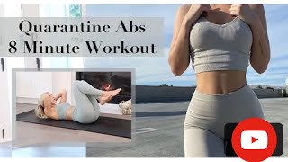 QUARANTINE ABS | My 8 Minute Go-To Cinch Waist Workout