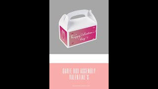 Gable Box Tutorial | Gable Box Assembly | Valentine's Day Box