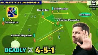 Deadly 4-1-2-3☠️🔥|| OP Quick Counter Best Formation For All Playstyles In eFootball 2025🔥