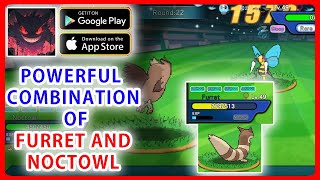 Easy to Upgrade and Combine Furret - Noctowl Combo Effective Strategy in Hunting Park!