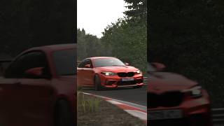 BMW M2 Competition sending it thru Nürburgring #bmw #bmwm #m2 #shorts #gaming #racing #nurburgring