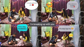 Breakup prank on bishal🙈i returned the ring😳💍