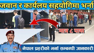 Nepal police Jawan Vacancy 2080 || नेपाल प्रहरिमा नयाँ भर्ना खुल्यो ! || जवान र कार्यलय सहयोगी पदमा