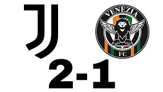 Juventus Venezia 2-1. Come al solito vinciamo a culo