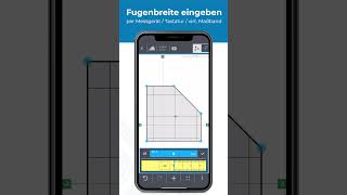 SOLAFLEX Aufmaß-App I Funktionen I Fugenraster einfügen