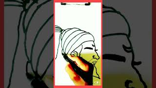 Chatrapati Sivaji drawing 🚩🚩#shots #youtubeshorts #shortvideo #viralshorts #art