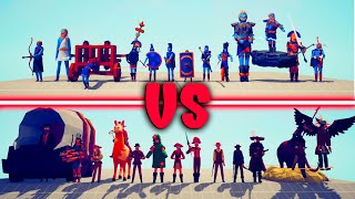 MEGA WILD WEST vs EXTENDED ANCIENT TEAM | TABS - Totally Accurate Battle Simulator