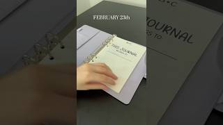 Come fill my bullet journal with me for February 23! #bulletjournal #aesthetic #shorts