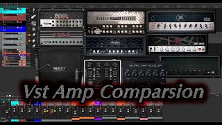 VST Amp comparsing | NAM | Mercurial | Mesa Rectifier | Engl | Peavey | DSP DarkGlass | Amplitube