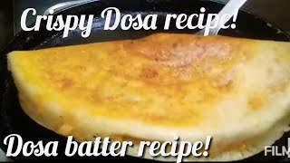 Dosa recipe 4 ways!! Butter dosa/ghee roast dosa/ Paneer chilly dosa घी रोस्ट डोसा बटर डोसा!