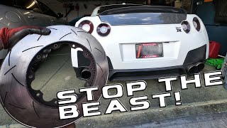 HOW TO REPLACE YOUR R35 NISSAN GT-R's FRONT BRAKE ROTORS & PADS| Never neglect your Stopping power!