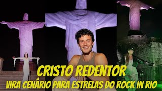 Cristo Redentor Recebe Celebridades do Rock in Rio e Ações Solidárias