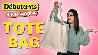 Tuto couture débutant - Tote Bag personnalisé (3 rectangles) + CONCOURS 🎁