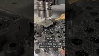 Avid Pro CNC boring 6061 plate 1st AL cuts!