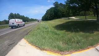 Mowing STEEP ditch with BAD BOY MOWER