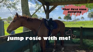 JUMPING ROSIE FOR THE FIRST TIME!!